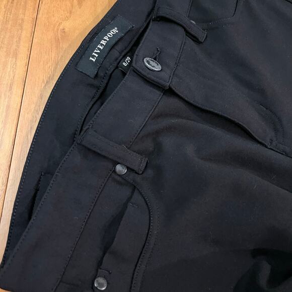 Liverpool Ponte Pant Size 8 29 Black Stretch Skinny 5 Pocket Design - Picture 5 of 15
